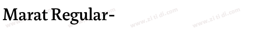 Marat Regular字体转换